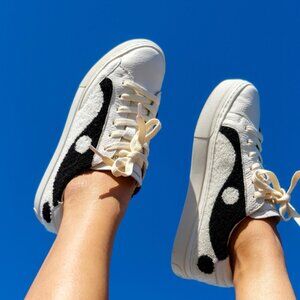 Soludos Yin Yang Terry Platform Sneakers size 8 Anthropologie